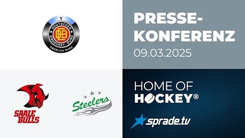 09.03.2025 - Pressekonferenz - Saale Bulls Halle vs. Bietigheim Steelers