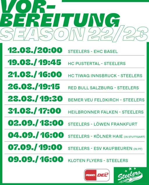 Vorbereitungsplan steht – die Steelers präsentieren sich in der Region