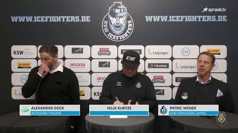 21.03.2025 - Pressekonferenz - KSW Icefighters Leipzig vs. Bietigheim Steelers