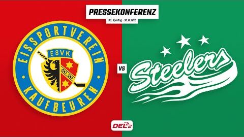 30.12.2025 - Pressekonferenz - ESV Kaufbeuren vs. Bietigheim Steelers