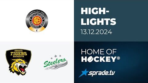 13.12.2024 - Highlights - onesto Tigers Bayreuth vs. Bietigheim Steelers