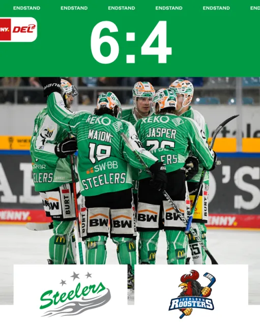 Tolle Reaktion der Steelers - 6:4-Heimsieg gegen Iserlohn