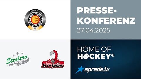 27.04.2025 - Pressekonferenz - Bietigheim Steelers vs. Hannover Scorpions
