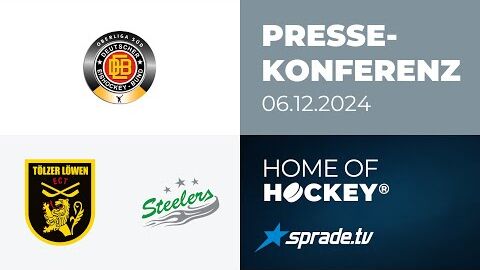 06.12.2024 - Pressekonferenz - Tölzer Löwen vs. Bietigheim Steelers