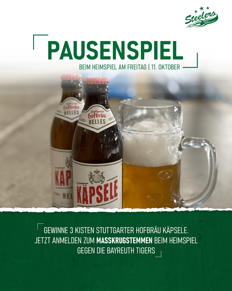 Maßkrugstemmen in der Drittelpause