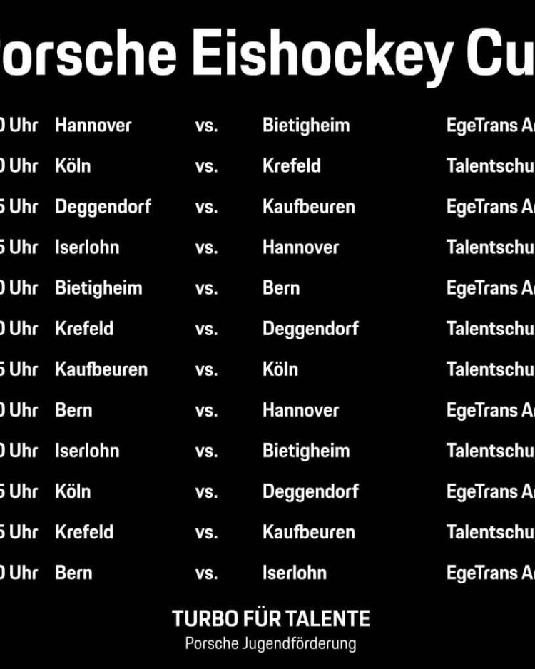 Spielplan Vorrunde Porsche Eishockey Cup