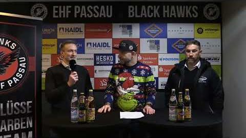 26.12.2024 - Pressekonferenz - EHF Passau Black Hawks vs. Bietigheim Steelers