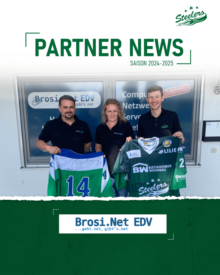 Brosi.net EDV neuer Steelers-Partner