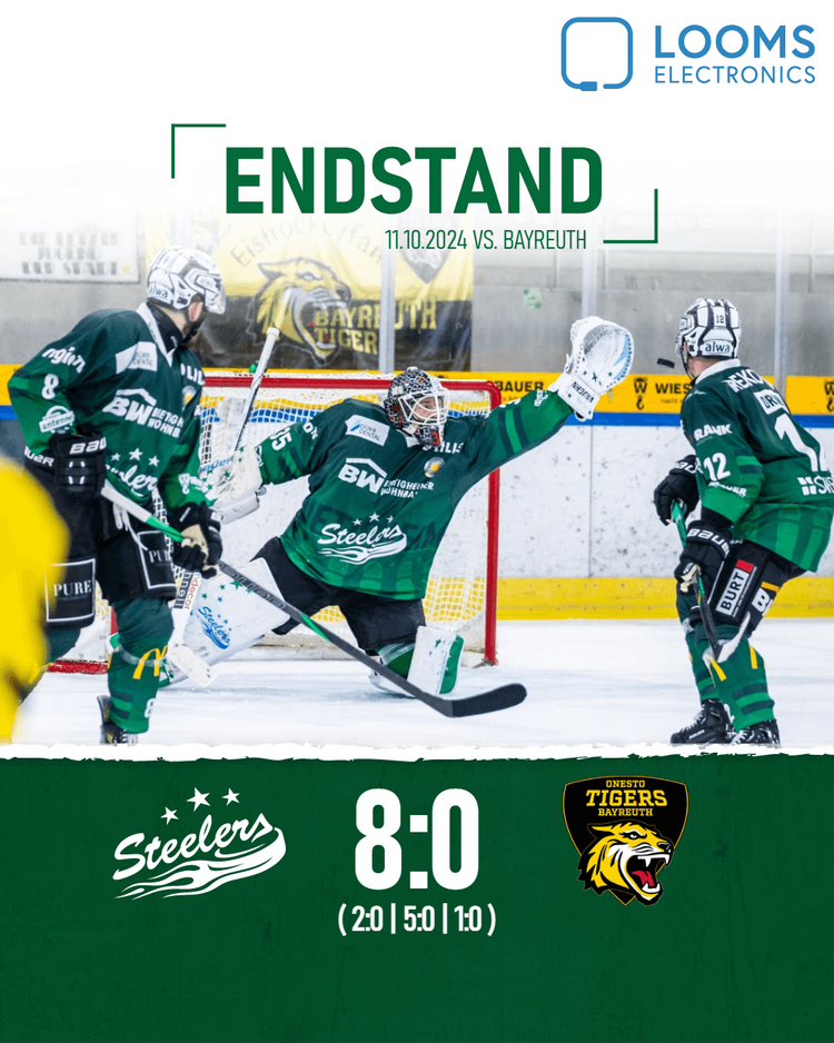 Effiziente Steelers schießen Bayreuth aus der Halle
