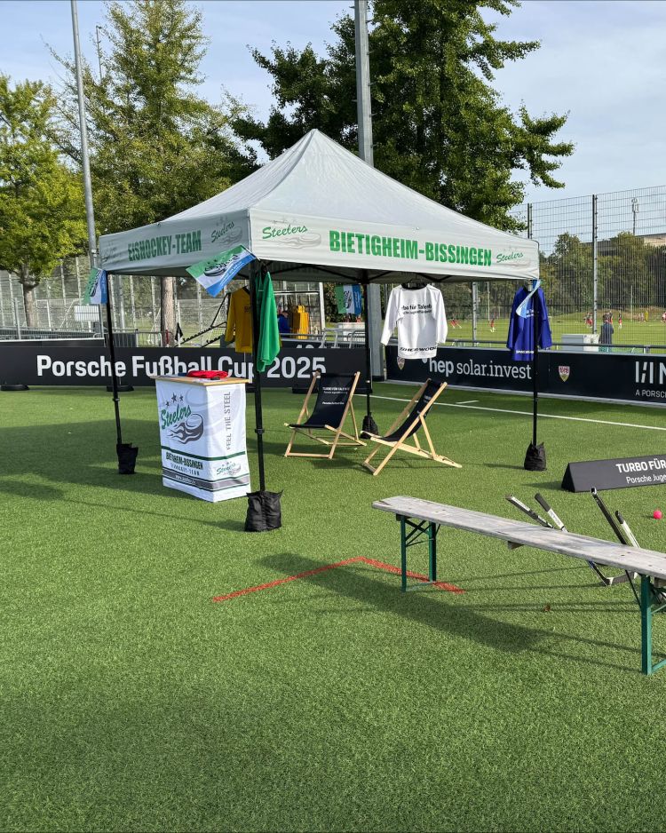 Die Steelers auf dem Porsche Fußball Cup 2025