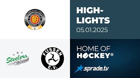 05.01.2025 - Highlights - Bietigheim Steelers vs. EV Füssen