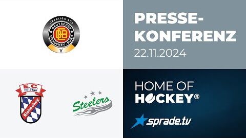 22.11.2024 - Pressekonferenz - EC Peiting vs. Bietigheim Steelers
