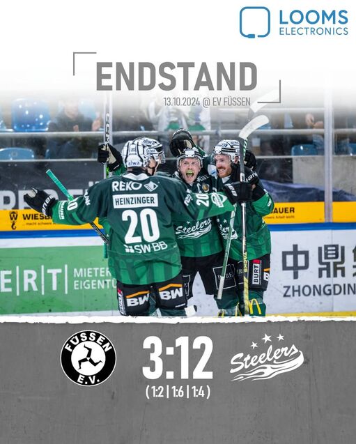 Steelers siegen zweistellig in Füssen