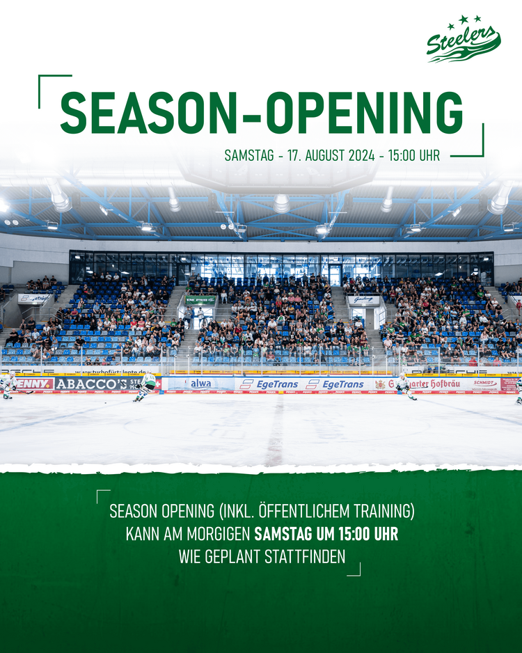Season-Opening findet wie geplant statt
