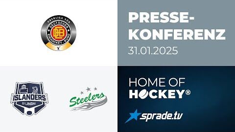 31.01.2025 - Pressekonferenz - EV Lindau Islanders vs. Bietigheim Steelers