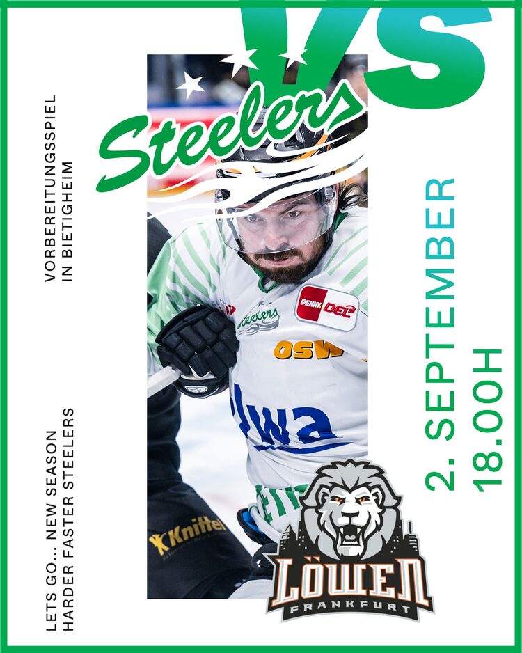 Gameday – Steelers testen zuhause gegen Aufsteiger aus Frankfurt