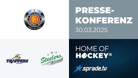 30.03.2025 - Pressekonferenz - Tilburg Trappers vs. Bietigheim Steelers