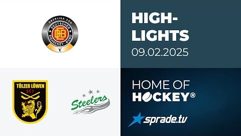 09.02.2025 - Highlights - Tölzer Löwen vs. Bietigheim Steelers