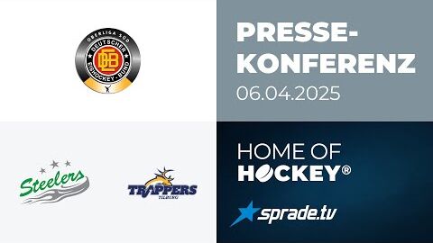06.04.2025 - Pressekonferenz - Bietigheim Steelers vs. Tilburg Trappers
